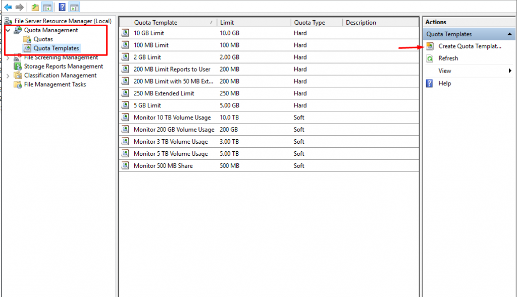 Báo cáo quản lý dung lượng lưu trữ bằng File Server Resource Manager trên Windows Server